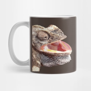 Geeky Chameleon Close Up Photograph Vector Cut Out Mug